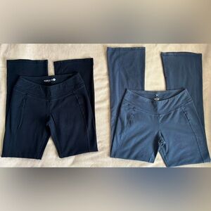 OLD NAVY SEMI FITTED | Bootcut | Active Pants | Bundle / Lot of (2)) MED BLK/GRY